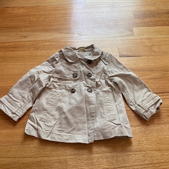 GAP Other - GAP Toddler Girl's Long Sleeve‎ Button Front Khaki Jacket 100% Cotton 2T Shacket